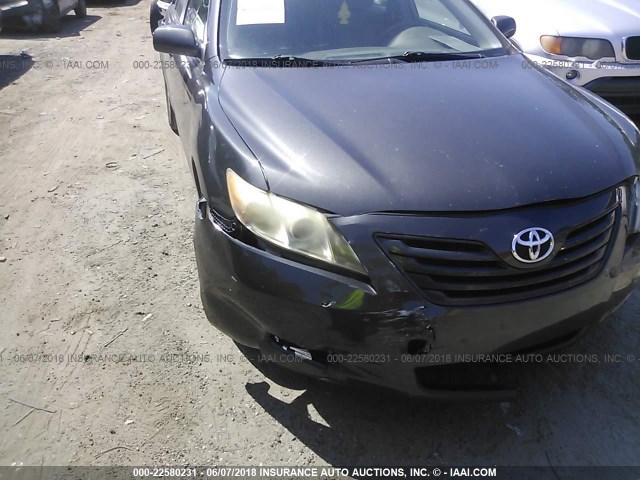 JTNBE46K073084805 - 2007 TOYOTA CAMRY NEW GENERAT CE/LE/XLE/SE GRAY photo 6