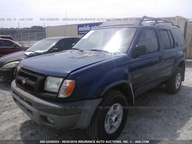 5N1ED28Y41C546201 - 2001 NISSAN XTERRA XE/SE BLUE photo 2