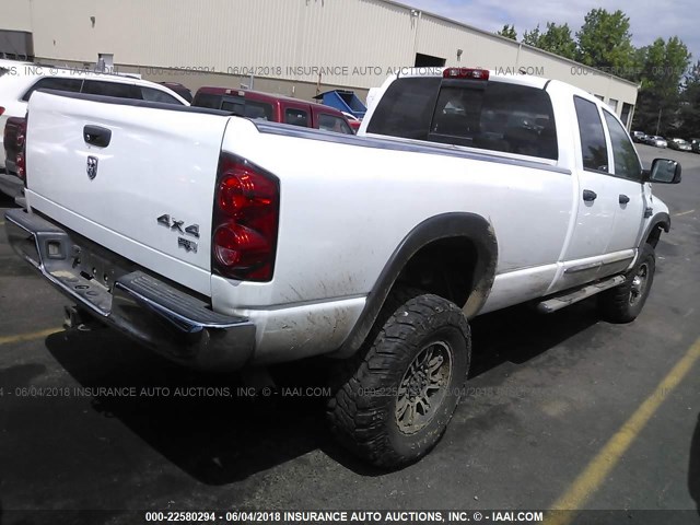 3D7MX38C27G728542 - 2007 DODGE RAM 3500 ST/SLT WHITE photo 4