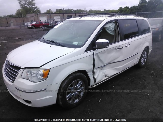 2A8HR64XX8R648734 - 2008 CHRYSLER TOWN & COUNTRY LIMITED WHITE photo 2