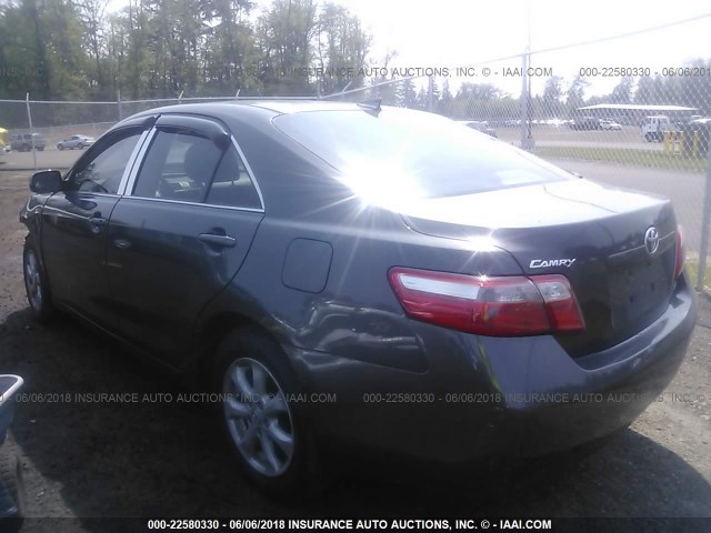 4T1BE46K27U609809 - 2007 TOYOTA CAMRY NEW GENERATION CE/LE/XLE/SE GRAY photo 3