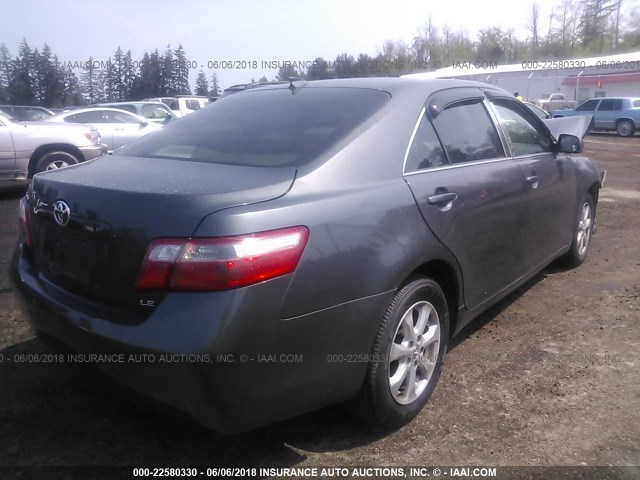 4T1BE46K27U609809 - 2007 TOYOTA CAMRY NEW GENERATION CE/LE/XLE/SE GRAY photo 4