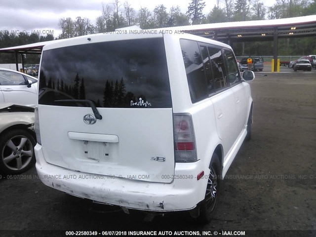 JTLKT324564069354 - 2006 TOYOTA SCION XB WHITE photo 4