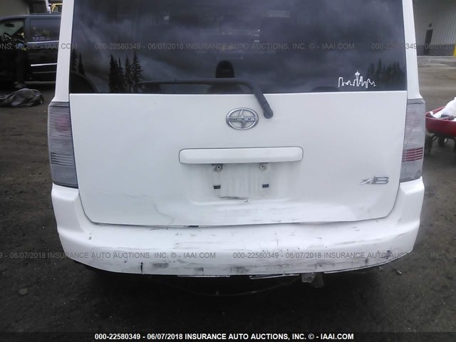 JTLKT324564069354 - 2006 TOYOTA SCION XB WHITE photo 6