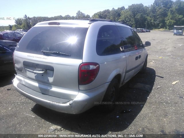 1D4GP24R74B530042 - 2004 DODGE GRAND CARAVAN SE GRAY photo 4