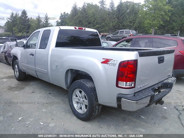 1GTR2VE75CZ355119 - 2012 GMC SIERRA K1500 SLE SILVER photo 3