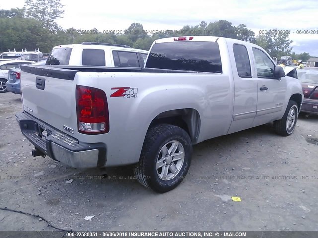 1GTR2VE75CZ355119 - 2012 GMC SIERRA K1500 SLE SILVER photo 4