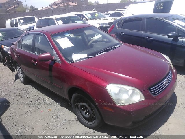 KNAGE123285213752 - 2008 KIA OPTIMA LX/EX RED photo 1