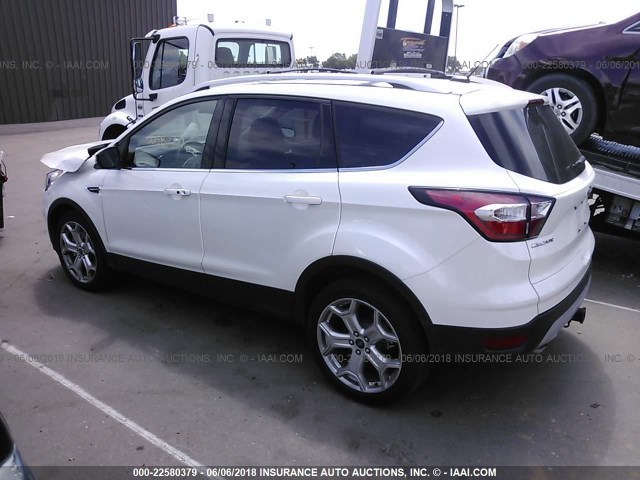 1FMCU9J97HUC51701 - 2017 FORD ESCAPE TITANIUM WHITE photo 3