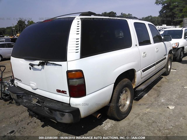 3GKFK16Z73G172885 - 2003 GMC YUKON XL K1500 WHITE photo 4