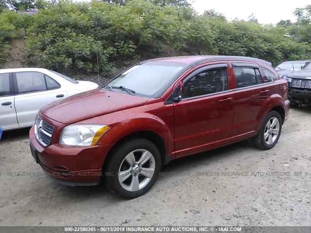 1B3CB4HA9AD619364 - 2010 DODGE CALIBER SXT ORANGE photo 2