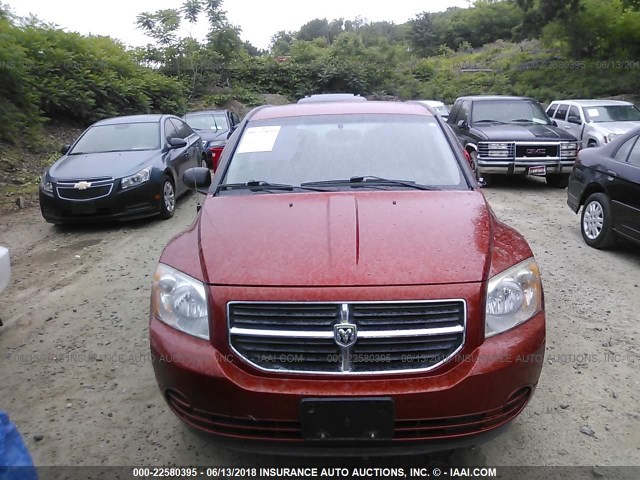 1B3CB4HA9AD619364 - 2010 DODGE CALIBER SXT ORANGE photo 6