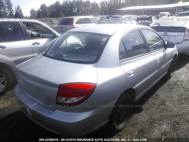 KNADC125X56399525 - 2005 KIA RIO SILVER photo 4