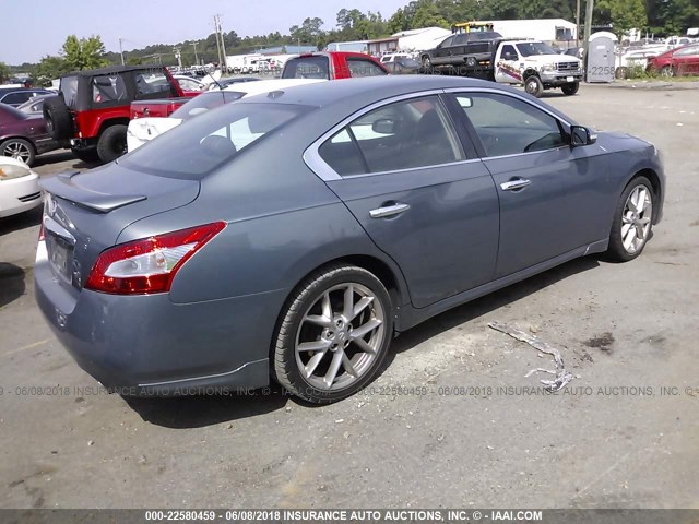 1N4AA5AP7AC828532 - 2010 NISSAN MAXIMA S/SV GRAY photo 4