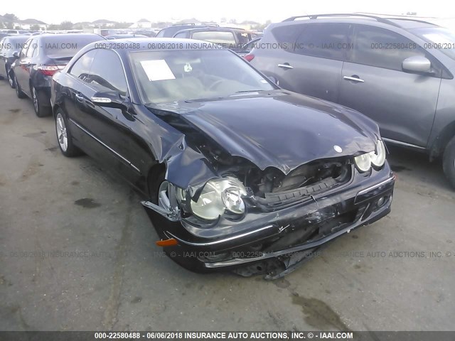 WDBTJ56J16F192492 - 2006 MERCEDES-BENZ CLK 350 BLACK photo 1