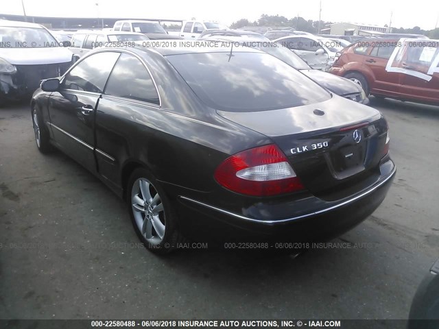 WDBTJ56J16F192492 - 2006 MERCEDES-BENZ CLK 350 BLACK photo 3