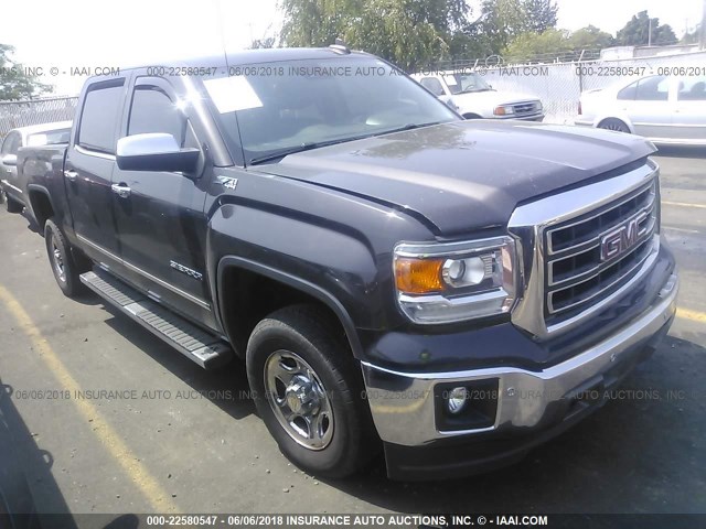 3GTU2VEC6FG270642 - 2015 GMC SIERRA K1500 SLT GRAY photo 1