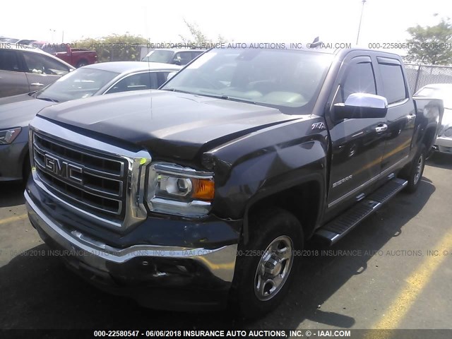 3GTU2VEC6FG270642 - 2015 GMC SIERRA K1500 SLT GRAY photo 2