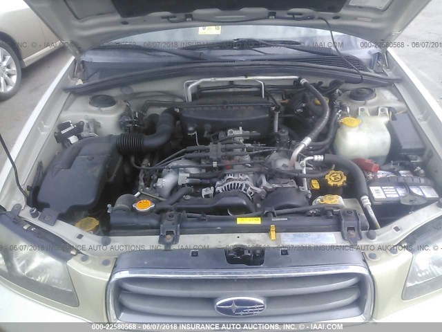 JF1SG656X4H757876 - 2004 SUBARU FORESTER 2.5XS მწვანე ფოტო 10