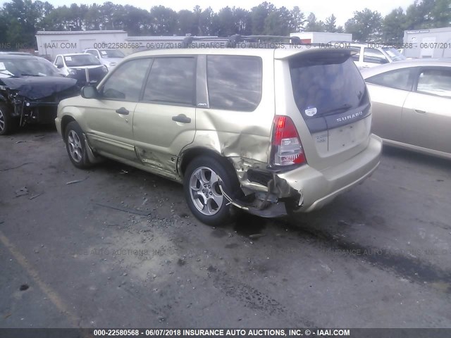 JF1SG656X4H757876 - 2004 SUBARU FORESTER 2.5XS მწვანე ფოტო 3