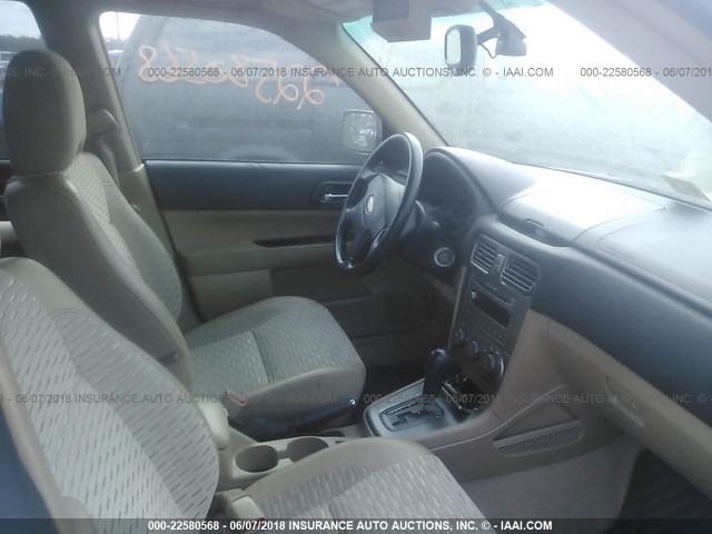 JF1SG656X4H757876 - 2004 SUBARU FORESTER 2.5XS მწვანე ფოტო 5