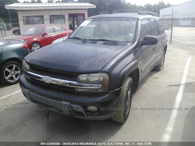 1GNET16S846136642 - 2004 CHEVROLET TRAILBLAZER EXT LS/EXT LT GREEN photo 2