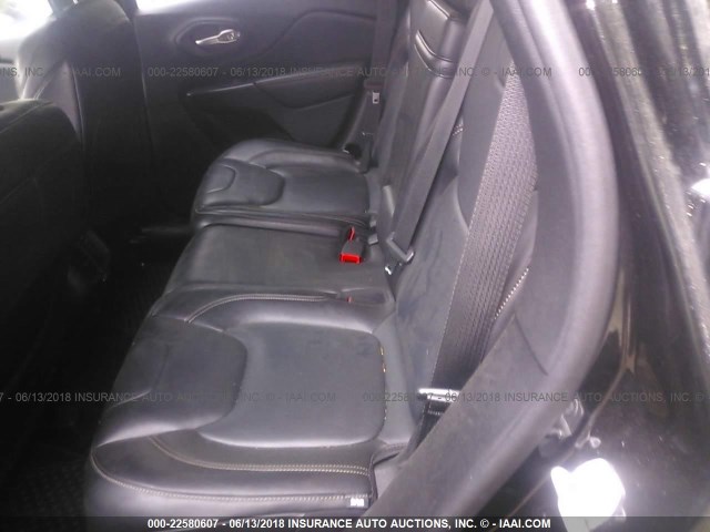 1C4PJMDB9EW240537 - 2014 JEEP CHEROKEE LIMITED BLACK photo 8