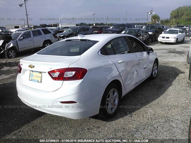 1G1BE5SM8G7296502 - 2016 CHEVROLET CRUZE LT WHITE photo 4