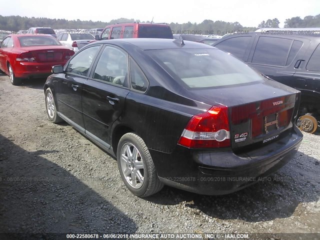 YV1MS382362212370 - 2006 VOLVO S40 2.4I BLACK photo 3