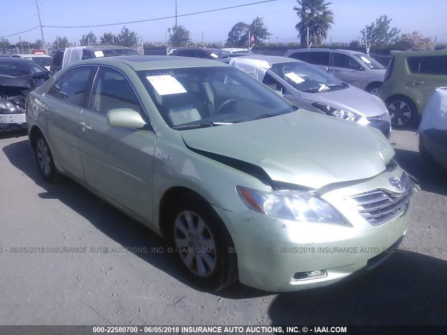 4T1BB46K28U031351 - 2008 TOYOTA CAMRY HYBRID GREEN photo 1