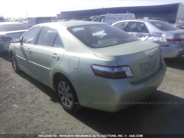 4T1BB46K28U031351 - 2008 TOYOTA CAMRY HYBRID GREEN photo 3