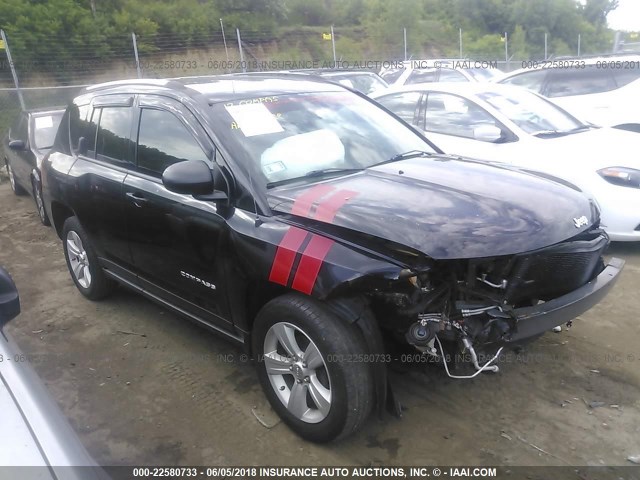 1C4NJCBB2DD146501 - 2013 JEEP COMPASS SPORT BLACK photo 1