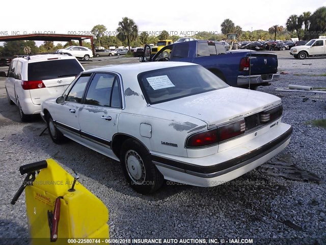 1G4HR52L9SH505189 - 1995 BUICK LESABRE LIMITED WHITE photo 3