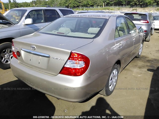 4T1BE32K74U874110 - 2004 TOYOTA CAMRY LE/XLE/SE თაფლისფერი ფოტო 4