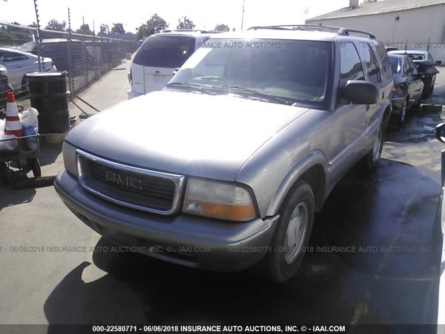 1GKCS13W8Y2282597 - 2000 GMC JIMMY BEIGE photo 2