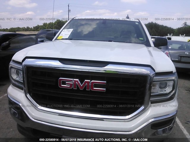 1GTN1LEH7GZ268925 - 2016 GMC SIERRA C1500 WHITE photo 6