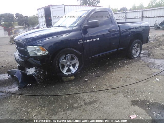 3C6JD6AT2CG250772 - 2012 DODGE RAM 1500 ST BLUE photo 2