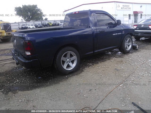 3C6JD6AT2CG250772 - 2012 DODGE RAM 1500 ST BLUE photo 4