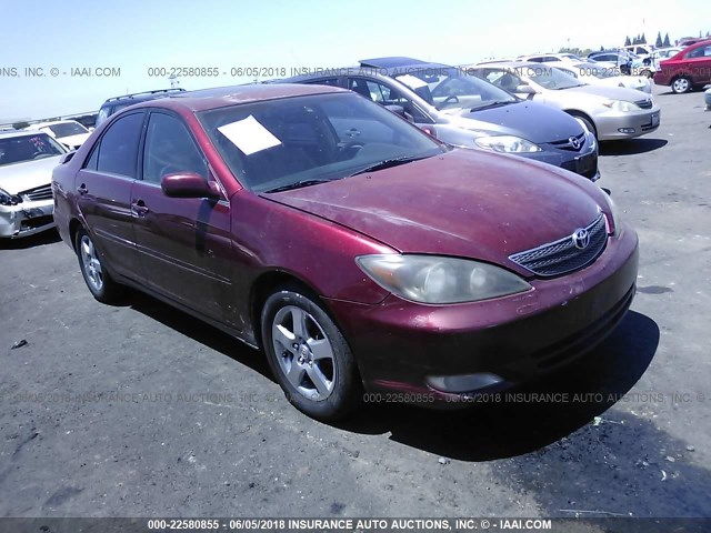 4T1BF30K02U009976 - 2002 TOYOTA CAMRY LE/XLE/SE 红色 照片 1