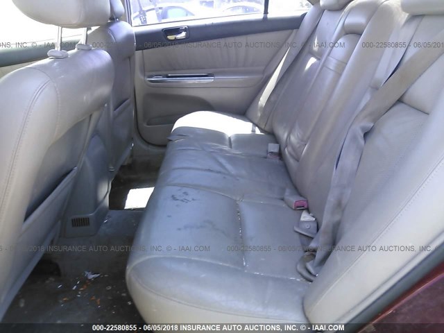 4T1BF30K02U009976 - 2002 TOYOTA CAMRY LE/XLE/SE 红色 照片 8