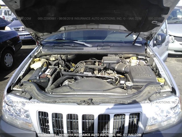 1J4GW48S14C420035 - 2004 JEEP GRAND CHEROKEE LAREDO/COLUMBIA/FREEDOM 银色 照片 10