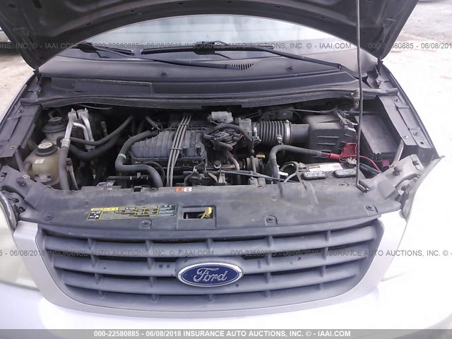 2FMDA51666BA24241 - 2006 FORD FREESTAR SE SILVER photo 10