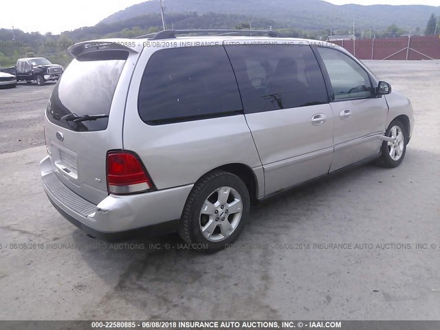 2FMDA51666BA24241 - 2006 FORD FREESTAR SE SILVER photo 4