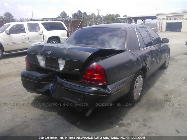 2FAHP71V49X105923 - 2009 FORD CROWN VICTORIA POLICE INTERCEPTOR BLACK photo 4