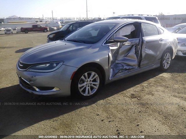 1C3CCCABXFN579861 - 2015 CHRYSLER 200 LIMITED SILVER photo 2