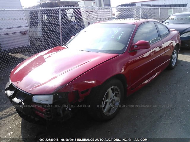 1G2WP12K61F209773 - 2001 PONTIAC GRAND PRIX GT RED photo 2