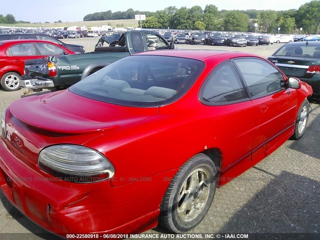 1G2WP12K61F209773 - 2001 PONTIAC GRAND PRIX GT RED photo 4