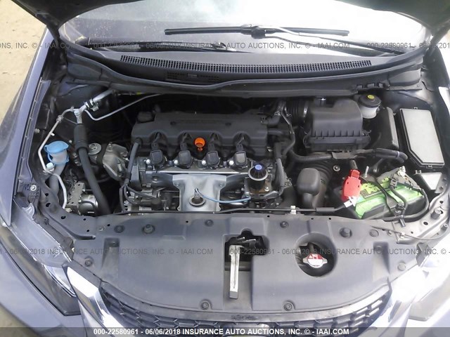 19XFB2F92EE239960 - 2014 HONDA CIVIC EXL GRAY photo 10