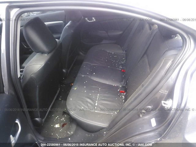 19XFB2F92EE239960 - 2014 HONDA CIVIC EXL GRAY photo 8