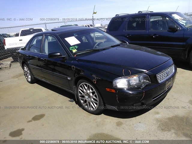 YV1TS911551412896 - 2005 VOLVO S80 T6 TURBO BLACK photo 1